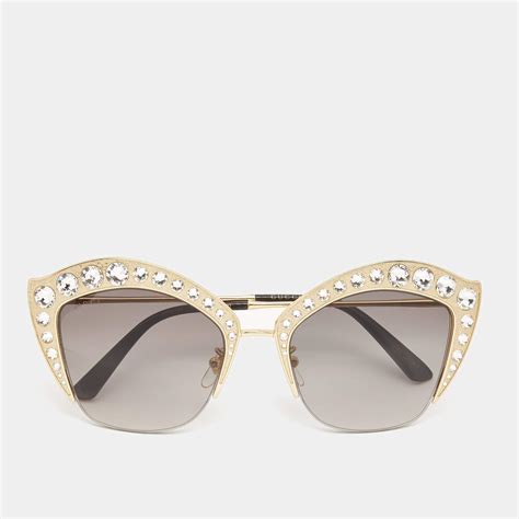 gucci crystal embellished cat eye sunglasses|designer oversized cat eye sunglasses.